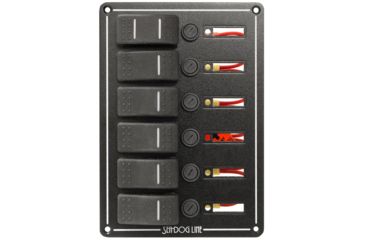 Image of Sea-Dog Rocker Switch Panel - 6 Circuit 79244
