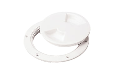 Image of Sea-Dog Screw Out Deck Plate - 6-1/2, White, 6-1/2in, 337160-1