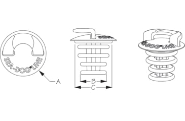 Image of Sea-Dog Sea Dog Emergency Deck Fill Plug, 357390-1