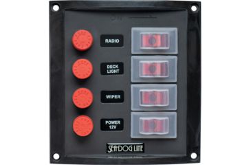 Image of Sea-Dog Splash Guard Switch Panel Vertical - 4 Switch 79028