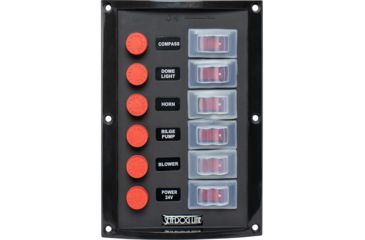 Image of Sea-Dog Splash Guard Switch Panel Vertical - 6 Switch 79029