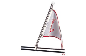 Image of Sea-Dog Steel Pulpit Flagpole Stainless, 328115-1