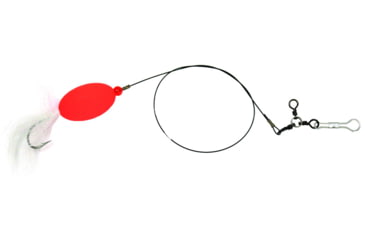 Image of Sea Striker Bluefish Rig 7/0 Bucktail Hook, Red 2" Oval Float, Packaged, FBS3D-RWB