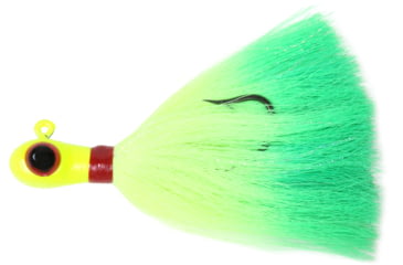 Image of Sea Striker Bugeye Jig 1 1/2 oz, Chartreuse Head/Chartreuse/Green Tail, Mylar, SSCJ15-CCG