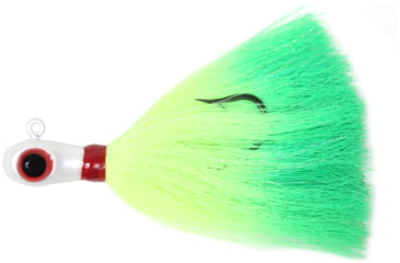 Image of Sea Striker Bugeye Jig 1 1/2 oz, White Head/Chartreuse/Green Tail, Mylar, SSCJ15-WCG