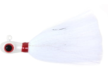 Image of Sea Striker Bugeye Jig, 4 oz, White Head/White Tail, Mylar, SSCJ4-WW