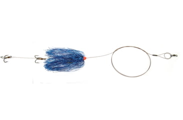 Image of Sea Striker Carolina Live Bait King Rig Coated Wire, 2/0 Nose Hook, 2-4X #4 Trebles Blue Duster, DLBR-BL