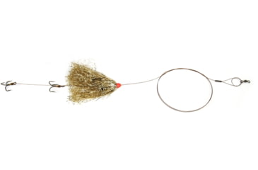 Image of Sea Striker Carolina Live Bait King Rig Coated Wire, 2/0 Nose Hook, 2-4X #4 Trebles Gold Duster, DLBR-GLD