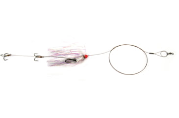 Image of Sea Striker Carolina Live Bait King Rig Coated Wire, 2/0 Nose Hook, 2-4X #4 Trebles Pearlescent Duster, DLBR-PRL