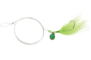 Image of Sea Striker Fluke Killer Rig Chartreuse Silver/Chartreuse Blade 1/0 Nickel Wide Gap Hook, FK02-C