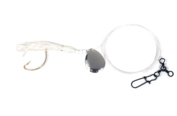 Image of Sea Striker Fluke Squid Rig, 2/0 Wide Gap Hook, 3-Way &amp; Snap White, N8563W-20N