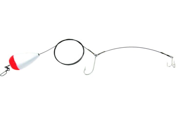 Image of Sea Striker King Float Rig, 4" Red/White Float 80# Coated Wire 8/o Hook with 2/0 Treble, KR