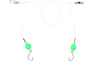 Image of Sea Striker Pro Series Fluorocarbon Spot/Kingfish Rig #2 Circle Hooks Green Floats, FC-SSSKF-2G