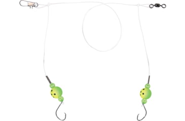 Image of Sea Striker Pro Series Spot/Kingfish Rig, #2 Circle Hooks Grn/Yel 2T Floats w/Fluorocarbon, FC-SSSKF-2GY