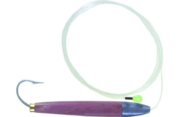 Image of Sea Striker Rigged Cedar Plug 6&quot;, 10/0 Hook, 8 Ft 150 Lb Mono Leader, Unpainted/Natural, 890