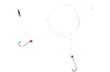 Image of Sea Striker Sea Bass Hi-Lo Rig, 2 - # 1 Gold Bait Holder Hooks w/Red Bead, N8465-1G