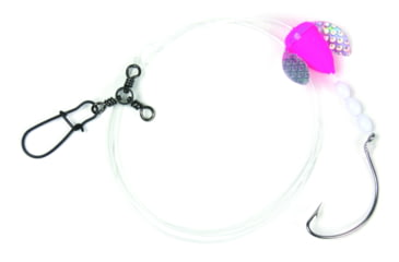 Image of Sea Striker Spin-n-Glo Fluke Rig, 1/0 Nickel Wide Gap Hook, 42" 30 Lb Mono, Pink, 765-PK