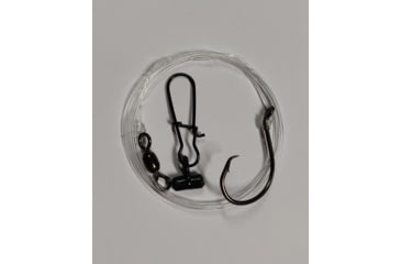Image of Sea Striker Striped Bass Eel Rig w/Sinker Slide 5/0 Inline Circle Hook 50# mono, 357C-50
