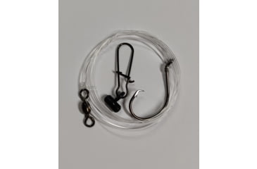 Image of Sea Striker Striped Bass Eel Rig w/Sinker Slide 6/0 Inline Circle Hook 50# mono, 357C-60