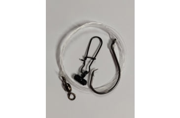 Image of Sea Striker Striped Bass Eel Rig w/Sinker Slide 7/0 Inline Circle Hook 50# mono, 357C-70