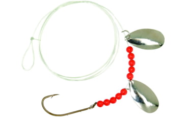 Image of Sea Striker Striped Bass Rig Nickel Blade w/Red Bead Brnz Hook, 2040