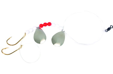 Image of Sea Striker Striper Drift Rig, Two 3/0 Gold Beak Hooks 60lb Mono, Colorado Blades, 32" Overall, ZSBTR2-30G