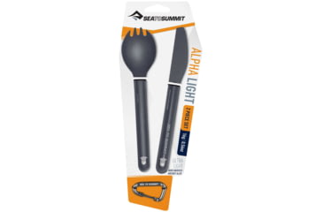 Image of Sea to Summit AlphaLight 2-piece Set - Knife/Spork, Grey, 347