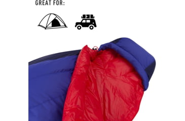 Image of Sea to Summit Amplitude AmIII 5F Sleeping Bag, Blue/Red, Regular, S1251