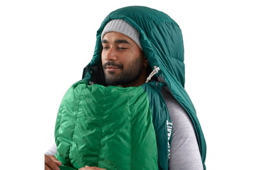 Image of Sea to Summit Ascent Down 15F/-9C Sleeping Bag, Rain Forest Green, Regular, S1123