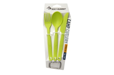 Image of Sea to Summit Camp Cutlery Utensil Set, Lime, 215-41