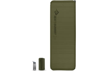 Image of Sea to Summit Camp Plus SL Rectangular Mat, Green, Regular Wide, 908