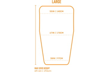 Image of Sea to Summit Cinder CDL 50F Integrated Down Quilt Sleeping Bag, Grey, Large, S2312