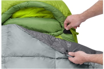 Image of Sea to Summit Cinder CDL 50F Integrated Down Quilt Sleeping Bag, Grey, Regular, S2311