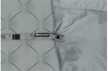 Image of Sea to Summit Cinder CDL 50F Integrated Down Quilt Sleeping Bag, Grey, Regular, S2311