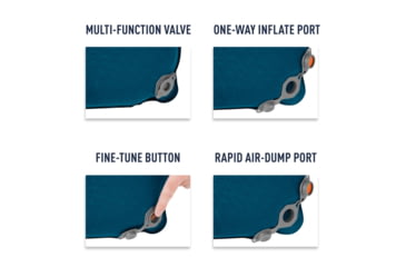 Image of Sea to Summit Comfort Deluxe SI Sleeping Rectangular Wide Mat, Byron Blue, Regular, 977-35