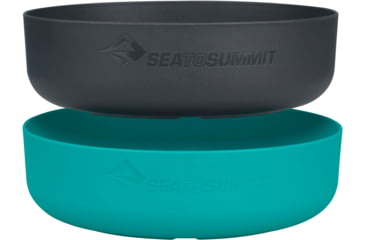 Image of Sea to Summit DeltaLight Bowl Set - 2-Pack, Charcoal/Pacific, Large, A1301