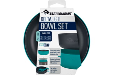 Image of Sea to Summit DeltaLight Bowl Set - 2-Pack, Charcoal/Pacific, Small, A1300