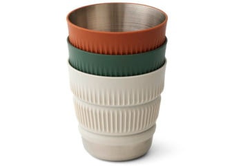 Image of Sea to Summit Detour Stainless Steel Collapsible Mug, Laurel Wreath Green, A1321-40