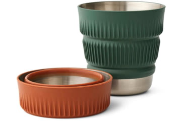 Image of Sea to Summit Detour Stainless Steel Collapsible Mug, Laurel Wreath Green, A1321-40
