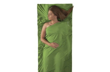 Image of Sea to Summit Expander Sleeping Bag Travel Liner Traveler w/ Pillow Insert, Green, 122-40