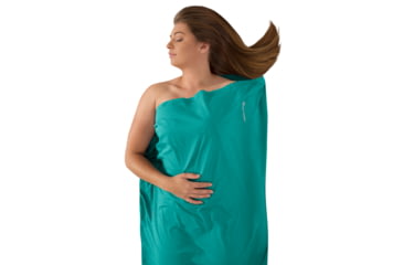 Image of Sea to Summit Expander Travel Sleeping Bag Liner, Sea Foam, Long Rectangular, 124-49