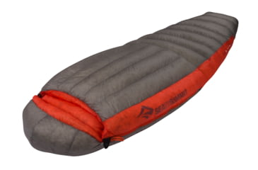 Image of Sea to Summit Flame FmIV Sleeping Bag - Womens, Grey Orange, Regular, S3241