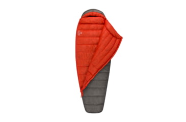 Image of Sea to Summit Flame FmIV Sleeping Bag - Womens, Grey Orange, Regular, S3241