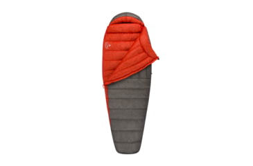 Image of Sea to Summit Flame FmIV Sleeping Bag - Womens, Grey Orange, Regular, S3241