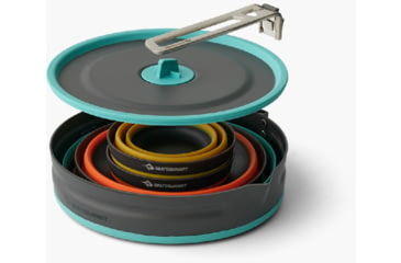 Image of Sea to Summit Frontier UL Collapsible One Pot Cook Set - 5 Piece/2 Person, Multi, A1242