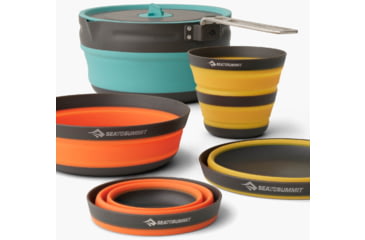 Image of Sea to Summit Frontier UL Collapsible One Pot Cook Set - 5 Piece/2 Person, Multi, A1242