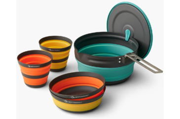 Image of Sea to Summit Frontier UL Collapsible One Pot Cook Set - 5 Piece/2 Person, Multi, A1242