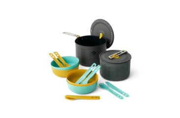 Image of Sea to Summit Frontier UL TwoPot Cook Set, 14 Pieces, Multicolor, 4 Person, A1241