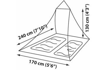 Image of Sea to Summit Mosquito Pyramid Net with Insect Shield-Double