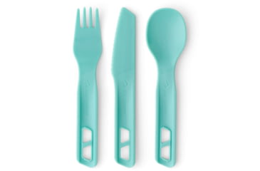 Image of Sea to Summit Passage Cutlery Set, 3 Piece, Aqua Sea Blue, A1343-30